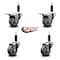 Service Caster 3'' Gray Poly Swivel 1'' Expanding Stem Caster Set 2 Total Lock Brakes, 4PK SCC-EXTTL20S314-PPUB-2-S-2-1 - alternate 5